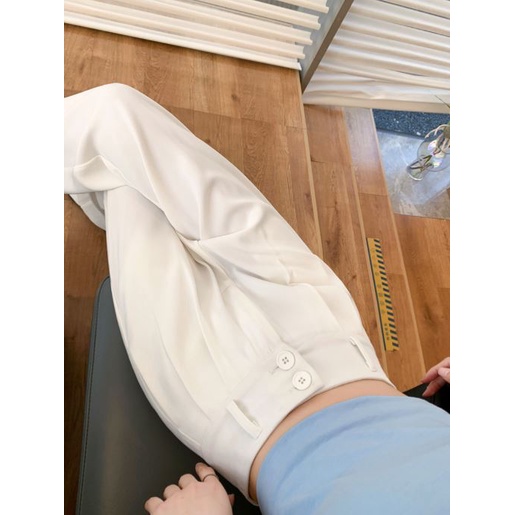 Quần Dài Lưng Cao Ống Đứng Thời Trang Nữ