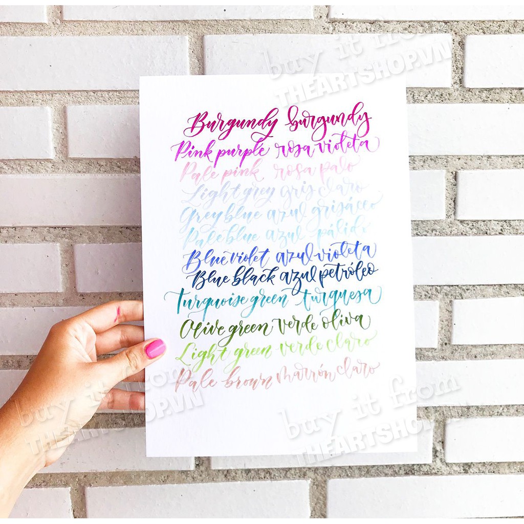 Bộ bút đầu cọ thư pháp PENTEL Sign brush pen, Fude touch SES15C THEARTSHOP