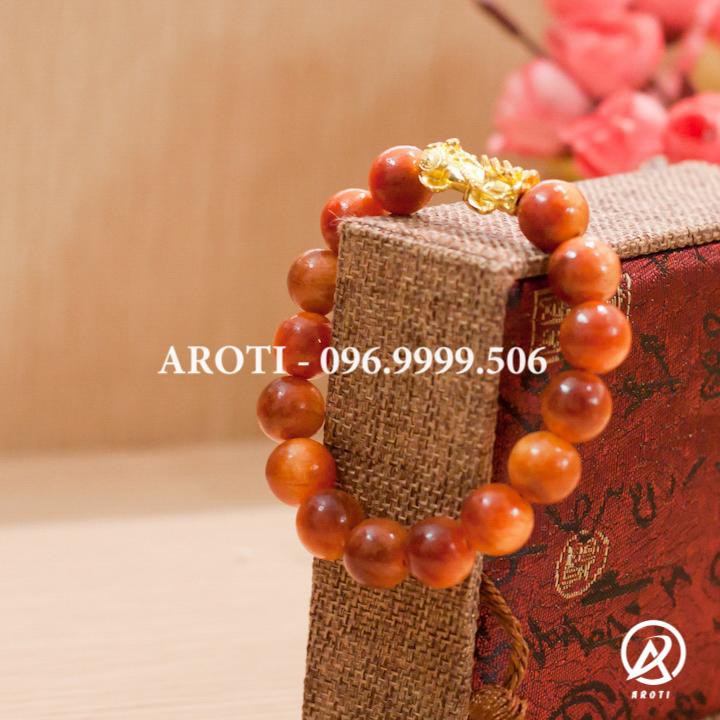 Vòng phong thủy - Vòng phong thủy gỗ huyết long tỳ hưu tài lộc 12 mm V151-12 -SP 1