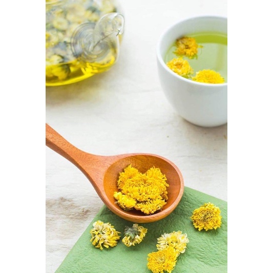 100gr hoa cúc trà thơm hàng đẹp bông vàng