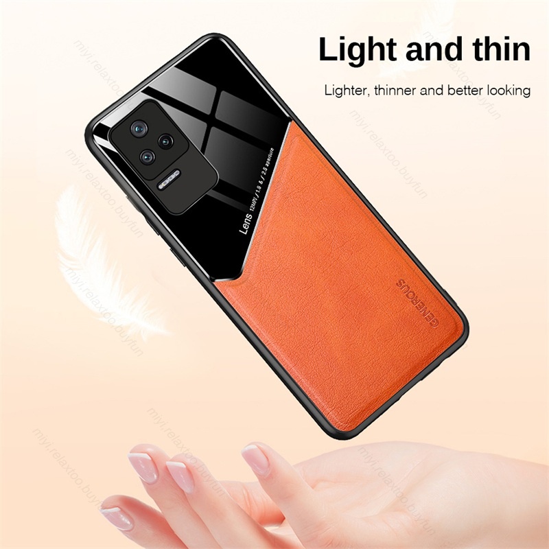 Ốp Điện Thoại Da Sang Trọng Chống Sốc Cho Xiaomi Mi Pocophone Poco F4 5G