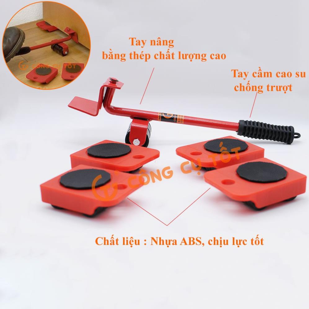 Thiết bị giúp nâng và di chuyển chậu hoa cây cảnh, bàn ghế, tủ gỗ, két sắt,... các vật nặng trong gia đình dễ dàng