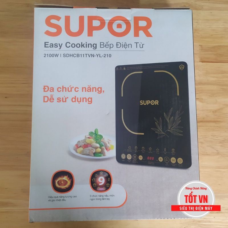Bếp điện từ supor SDH CB11TVN_YL210_Công suất 2100w_Đun siêu nhanh