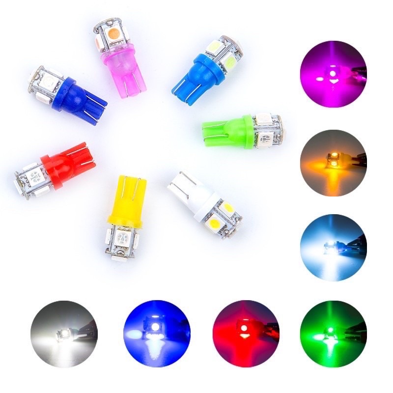 LED xinhan chân T10 - Đủ màu - Giá 1 bóng