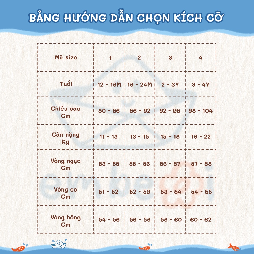 Bộ nỉ bé trai bé gái Em Bé Ơi