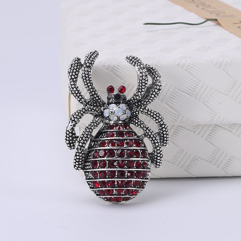 Ghim Cài Áo Hình Nhện Đính Đá Sang Trọng Cho Nam/Nữ