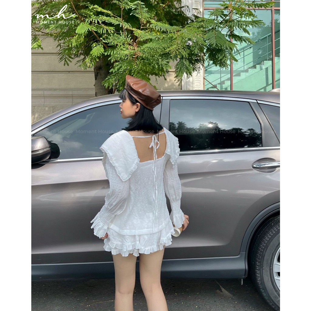 SET xốp đùi 2 món, cổ bèo nút bọc, chất thun xốp, bảng màu hot, outffix đơn giản dễ mặc, có 2 size SM