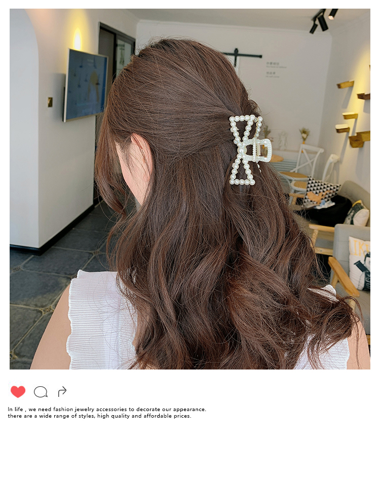 Kẹp Tóc Đính Hạt Ngọc Trai Phong Cách Hàn Quốc