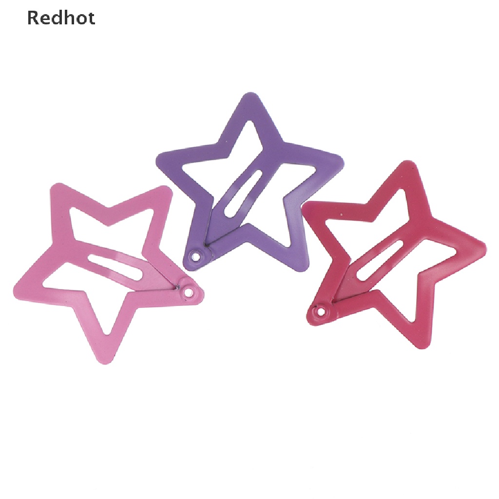 Bộ 6 Kẹp Tóc Kim Loại Hình Ngôi Sao Dễ Thương