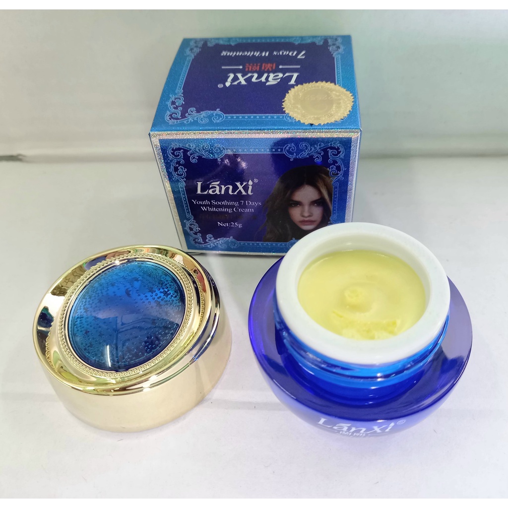 [Nám7 Days] Kem Lanxi dưỡng trắng da giảm nám, tàn nhang các vết thâm Hua Yue Nong Nhật Bản