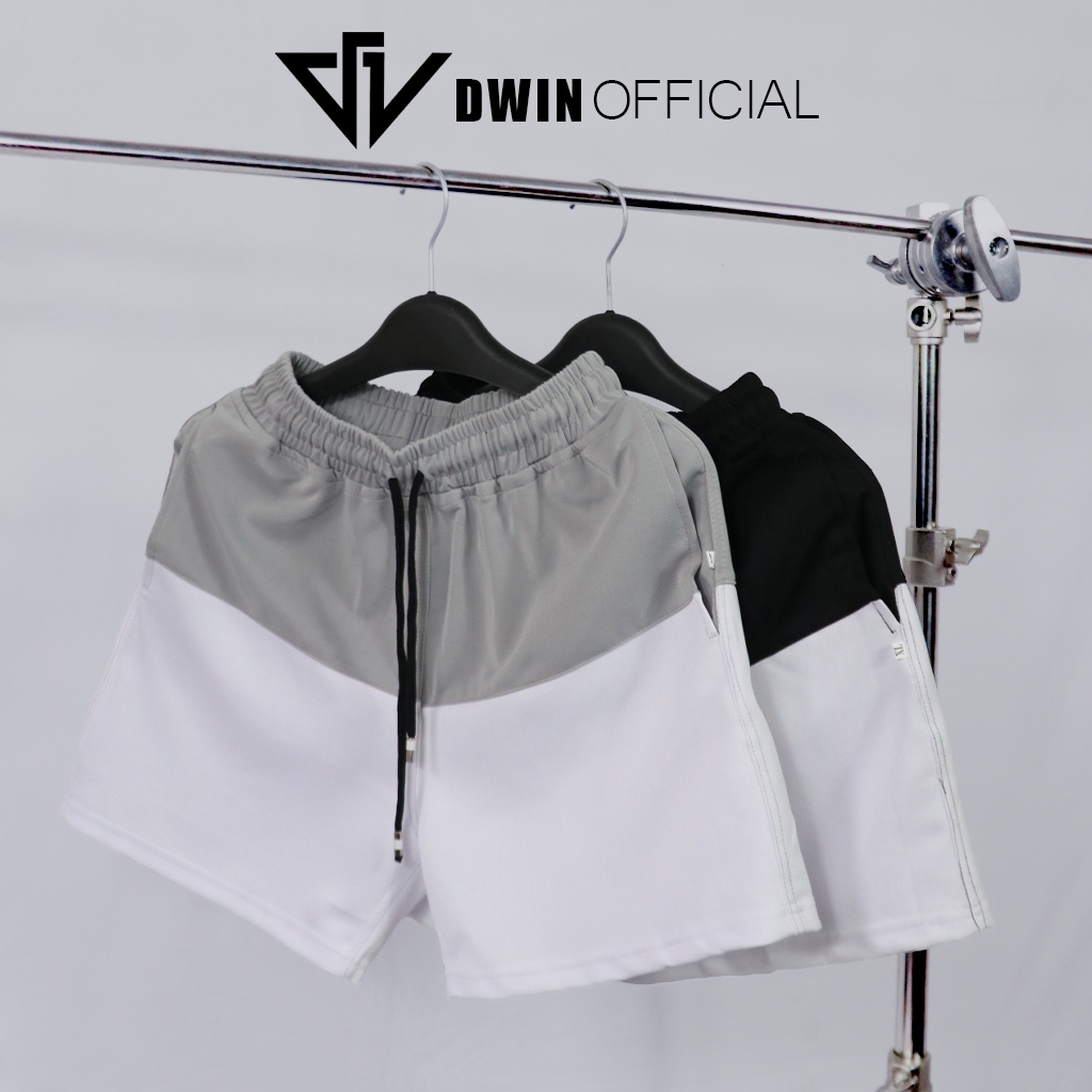 Quần short nam Dwin thể thao basic nam nữ oversize phong cách đường phố Hàn Quốc Ulzzang