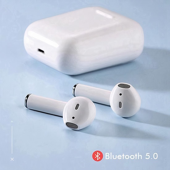 Tai Nghe Bluetooth 5.0 TWS | Không Dây Cảm Biến Vân Tay, Chất Âm Êm, Trong Trẻm Thời Lương Pin Tốt