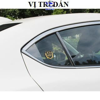 Bộ 02 Logo Bông Lúa Mitsubishi