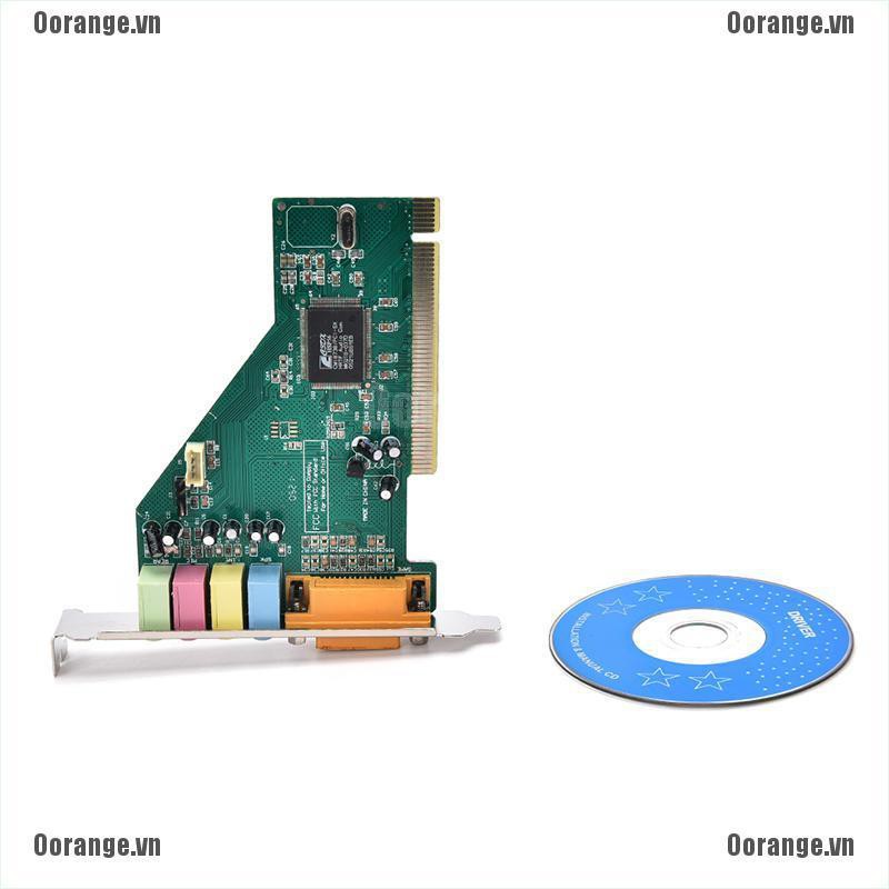 4 Channel 5.1 Surround 3D PCI Sound Audio Card MIDI for PC Windows XP/7/8/10 HQ