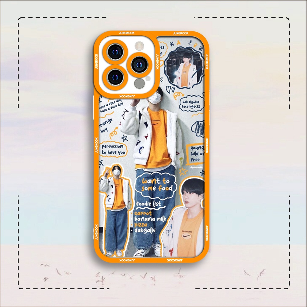 Ốp lưng iphone cạnh vuông  JM CASE Idol KPOP BTS Jungkook hài hước collage 6/6pl/6s/6spl/7/7pl/8/8pl/x/xs/11/12/13/pro
