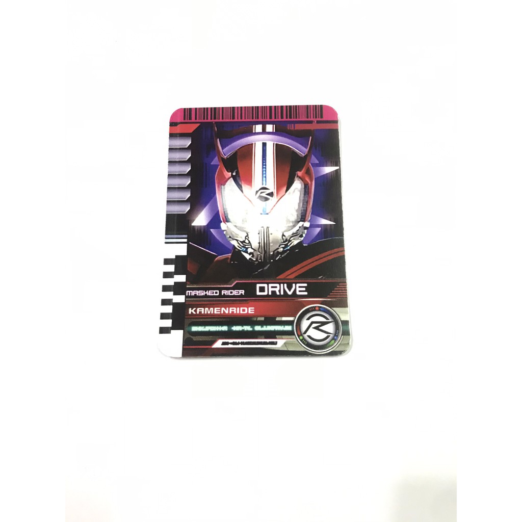 Thẻ bài sưu tầm card in kamen rider Decade đọc được 2 mặt trong Driver Kamen Rider Drive