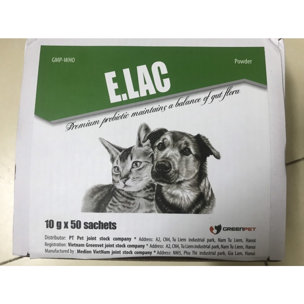 Men tiêu hóa cho chó mèo Elac gói 10g chính hãng