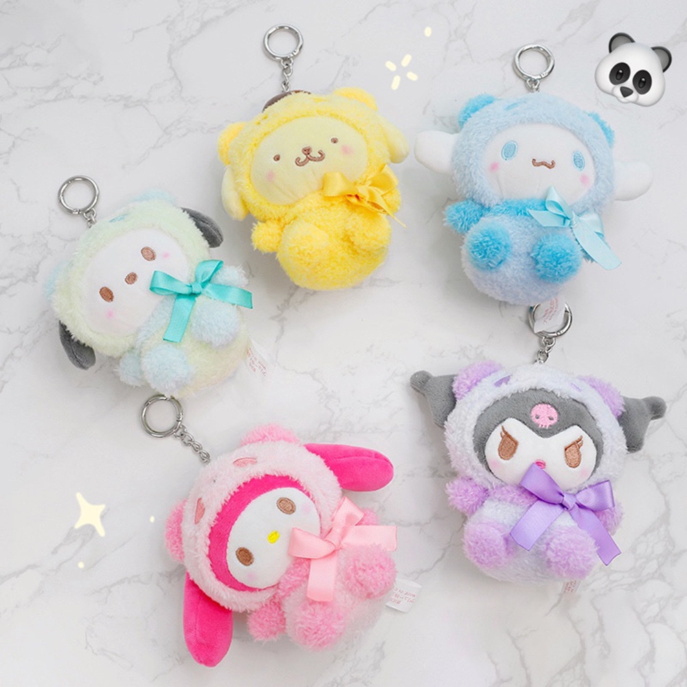 1 Móc Khóa Hình Thỏ Nhồi Bông Dễ Thương