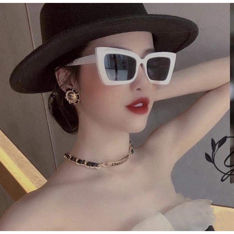 Mắt Kính Thời Trang Nữ form vuông màu trắng bảo vệ mắt - cực đẹp | BigBuy360 - bigbuy360.vn