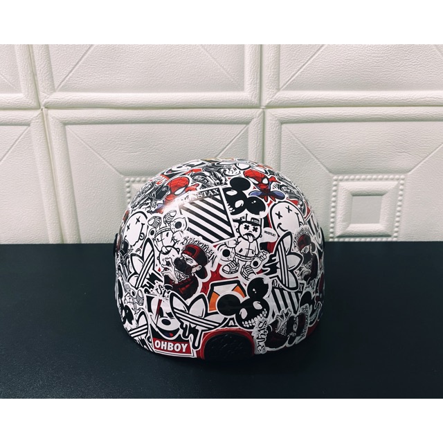 [STICKER 1K] STICKER LOCAL BRAND TRẮNG ĐEN SIÊU CHẤT DÁN TRANG TRÍ ĐT LAPTOP VALI TƯỜNG TỦ KỆ MŨ BẢO HIỂM XE MÁY NOTEBOK