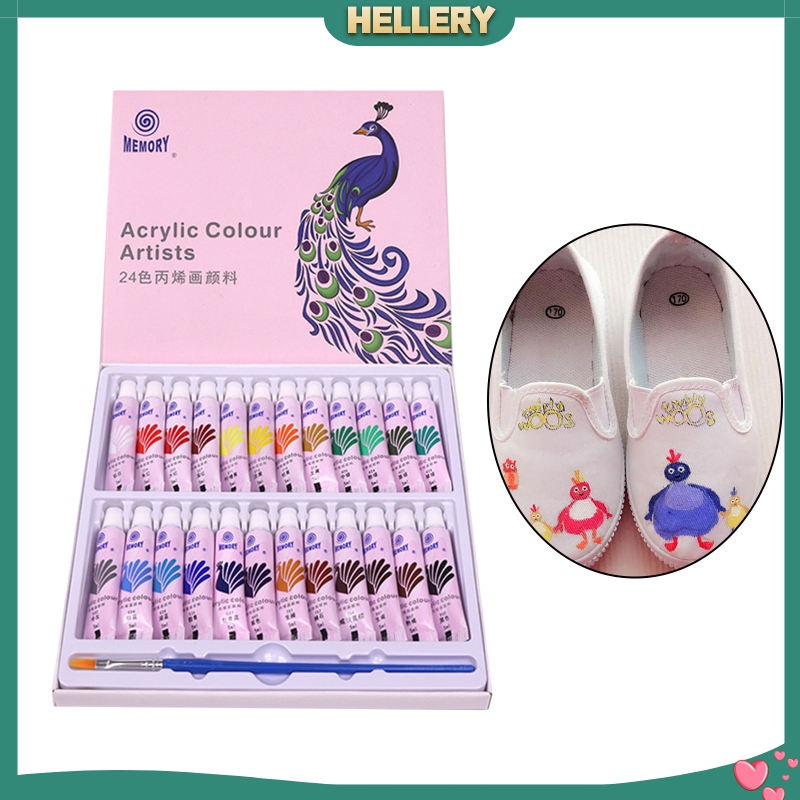 Bộ Màu Acrylic 5ml Vẽ Tranh Acrylic Dành Cho Người Lớn Và Trẻ Em