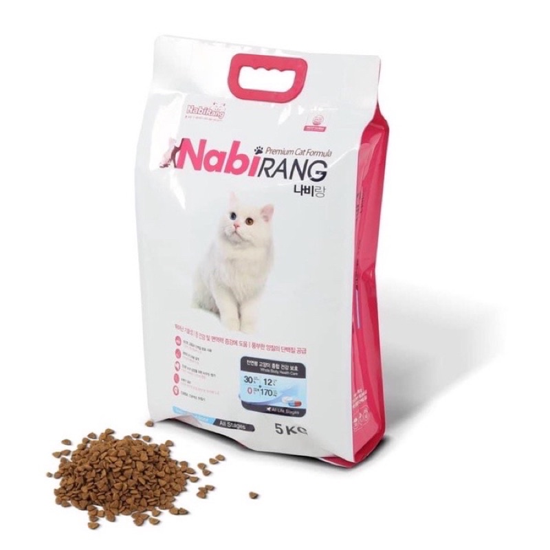 Thức ăn cho mèo hạt Nabirang Hàn Quốc bao 1kg,thức ăn dành cho mọi lứa tuổi