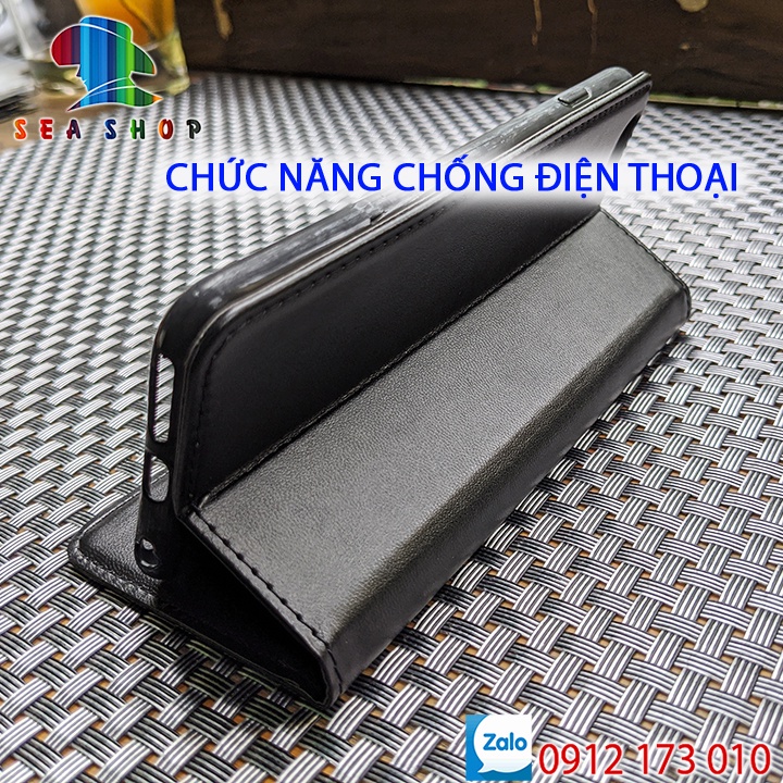 Bao da Oppo A54 4G, A54 5G - Nắp gập-Ốp lưng 2 mặt có thiết kế ví cà thẻ, ngăn lớn để tien mặt - Kính full màn 9D