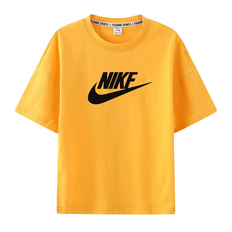 💟Trang phục đường phố💟Áo thun Nike tay ngắn dáng rộng thời trang mùa hè dành cho mẹ và bé 2021