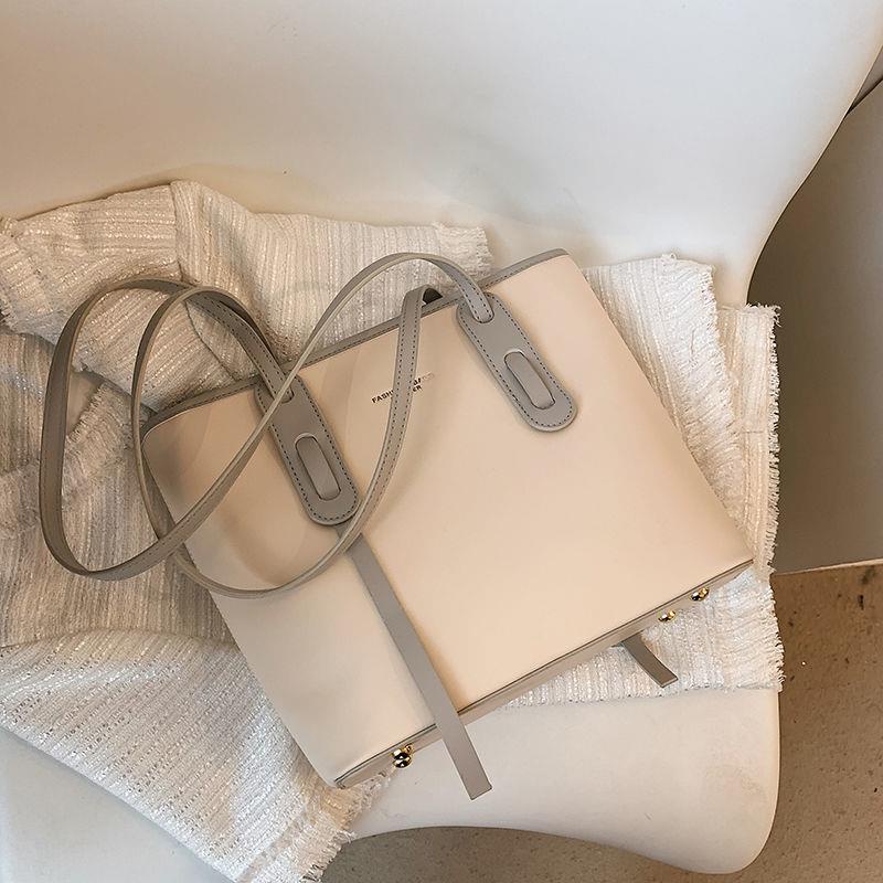 Túi Xách Đeo Vai Thiết Kế Phong Cách Pháp Sức Chứa Lớn Thời Trang Thu Đông Mới Cho Nữ