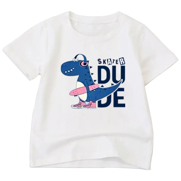 Áo thun bé trai form rộng in hình độc đáo ATBT89