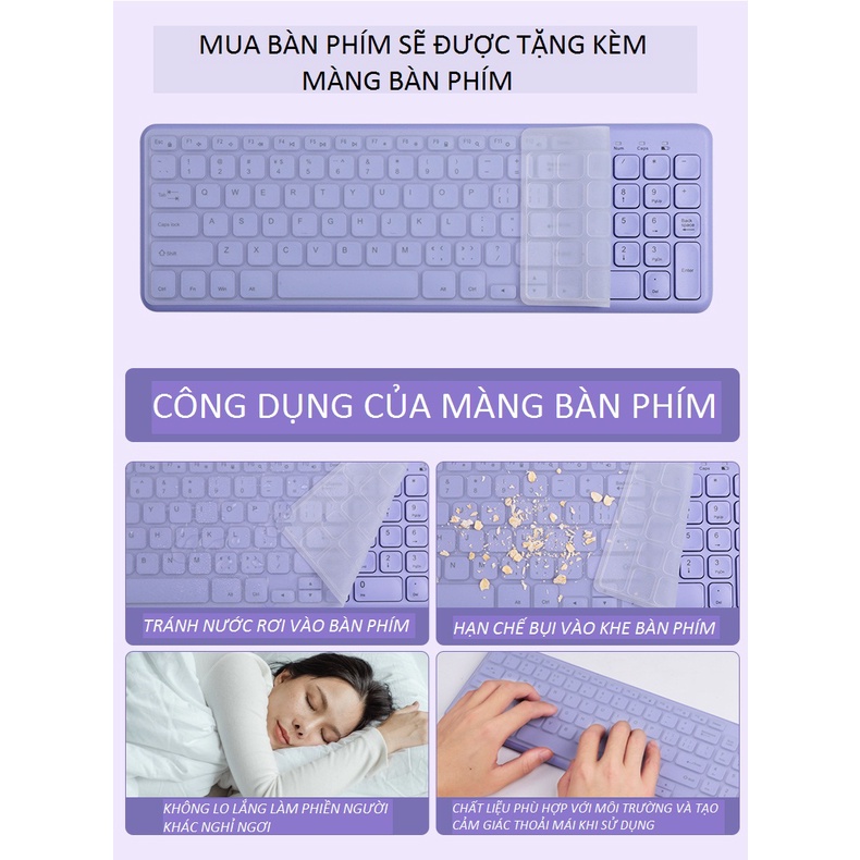 ORDER- BỘ BÀN PHÍM+ CHUỘT KHÔNG DÂY B.O.W HW256A KÈM HÌNH THẬT