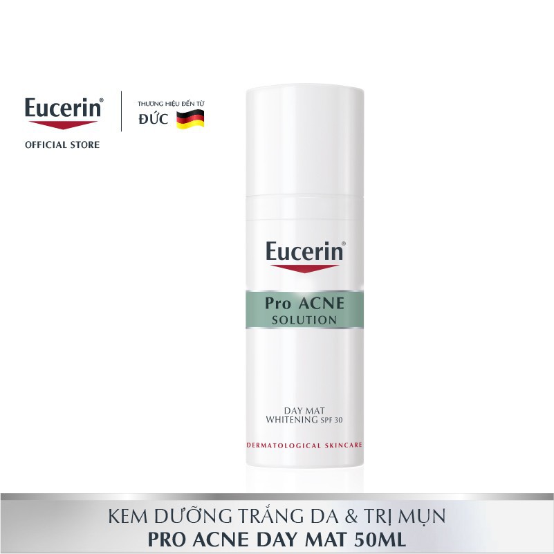 [HB Gift] Kem dưỡng ban ngày Eucerin Acne-Oil Control Proacne Day Mat Whitening SPF30 50ml