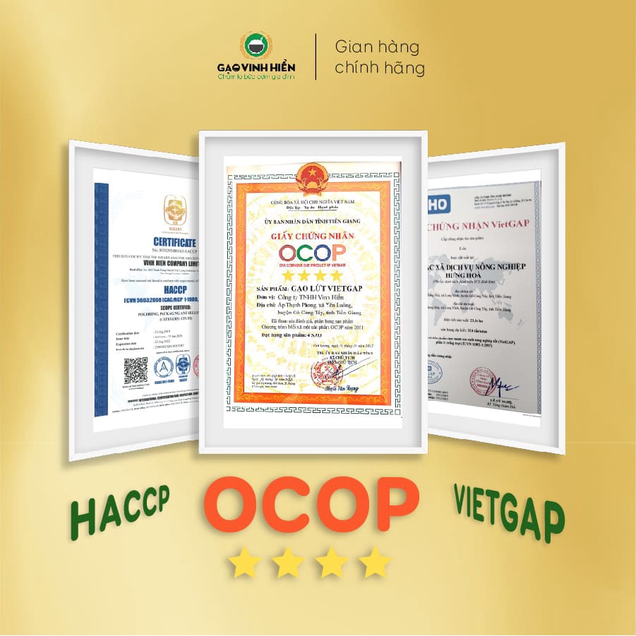 Gạo lứt trắng Vinh Hiển VIETGAP / Dẻo, mềm, cơm ăn ngon 2kg