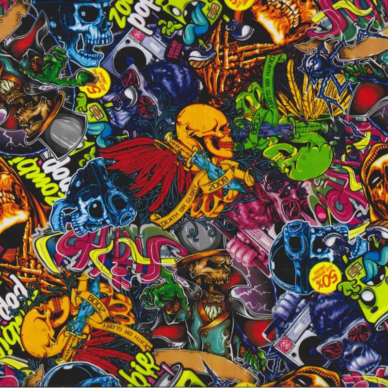 Tấm film dán chuyển nước trang trí vời nhiều hình vẽ màu sắc kích thước 50*100cm tiện lợi