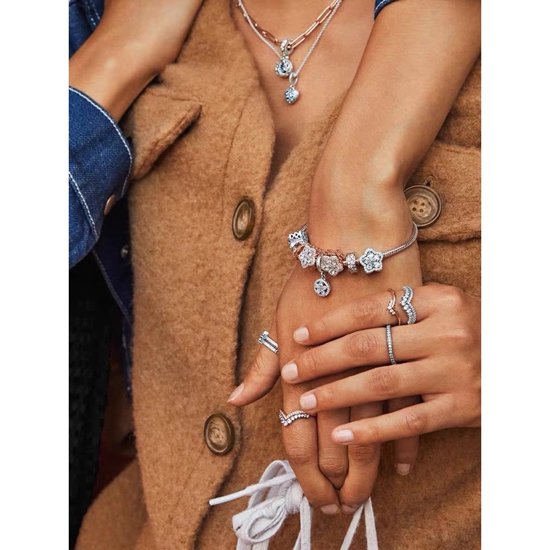 hạt charm ngôi sao 5 cánh bạc s925 mẫu mới 2021