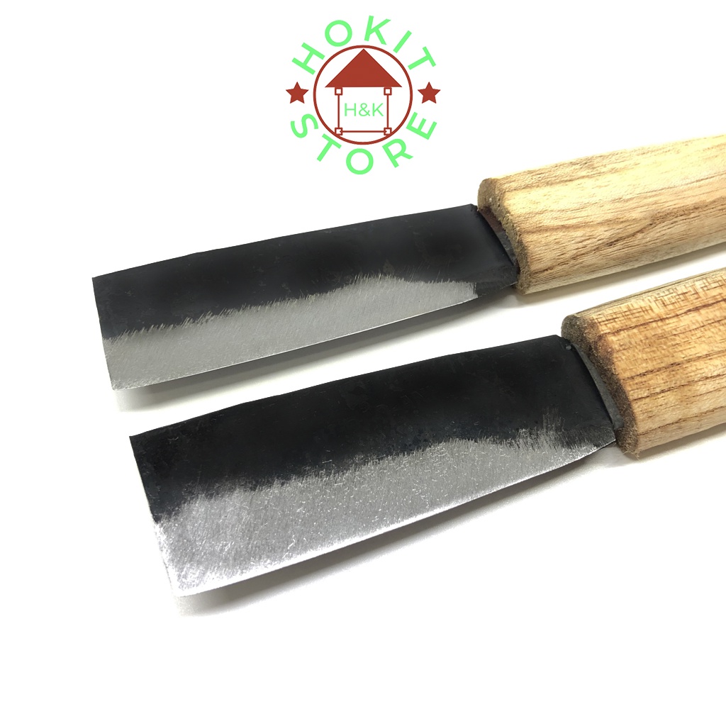 Combo 2 dao bổ cau Đa Sỹ cán gỗ dài 17,5 cm sắc bền đẹp Giá rẻ