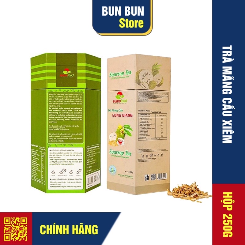 Trà mãng cầu xiêm - 100% Từ thịt mãng cầu – Hộp 200g- Không chất bảo quản, phẩm màu…