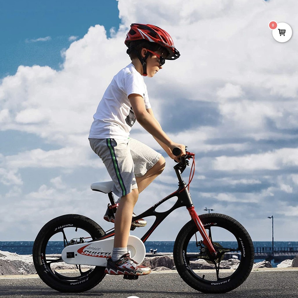 Size 16" Xe đạp trẻ em Royal Baby Shuttle màu tím ( Royalbaby - xe đạp cho bé )