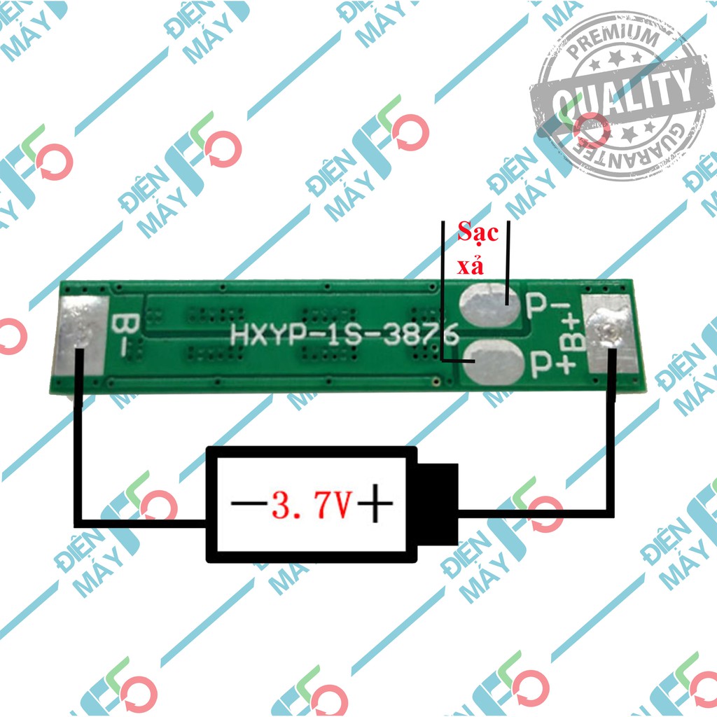 DMF5 Mạch 1S 4.2V 15A, chuyên sạc và bảo vệ cell Li-ion 3.7V - 4.2V