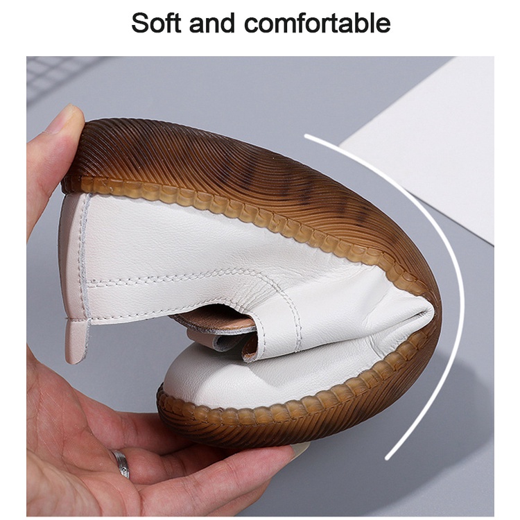 Giày Da Mềm Thời Trang Cho Nữ