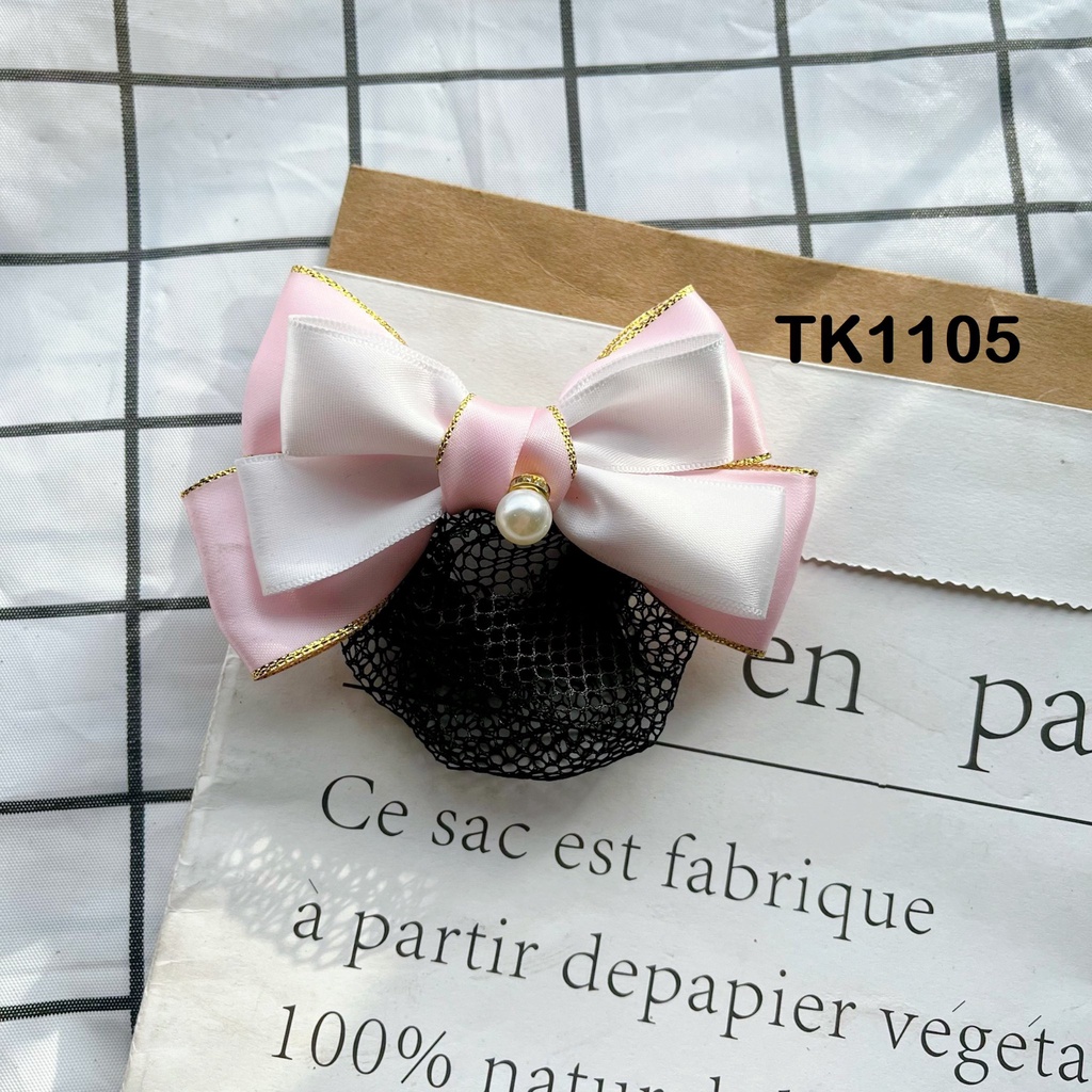KẸP NƠ BÚI LƯỚI SATIN - HÀNG THIẾT KẾ  SALE SẬP SÀN