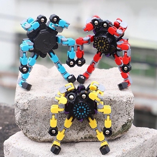 Con Quay Đồ Chơi Spinner Robot Biến Hình Thông Minh Cho Bé Fidget Spinner