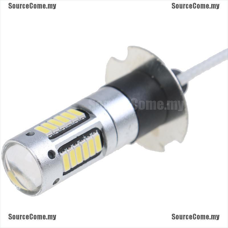 1 Bóng Đèn Led Sương Mù H3 4014 30smd Dc 12v 6000k