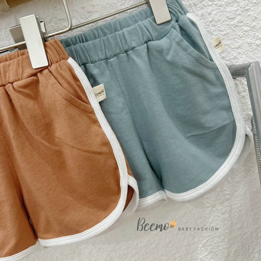 Bộ cotton cộc tay mềm mát cho bé, bộ thun unisex cá tính Beemo