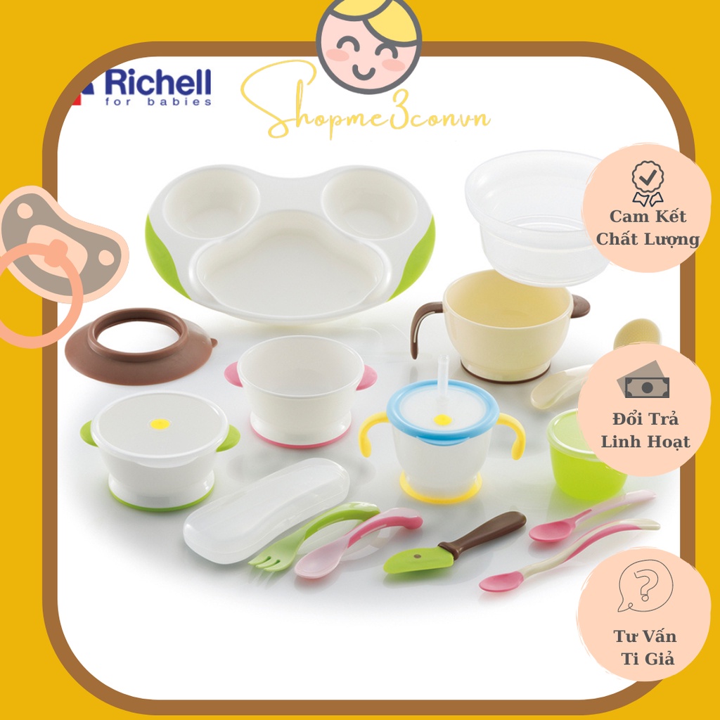 Bộ Ăn Dặm Toàn Diện Gồm 14 Món Richell