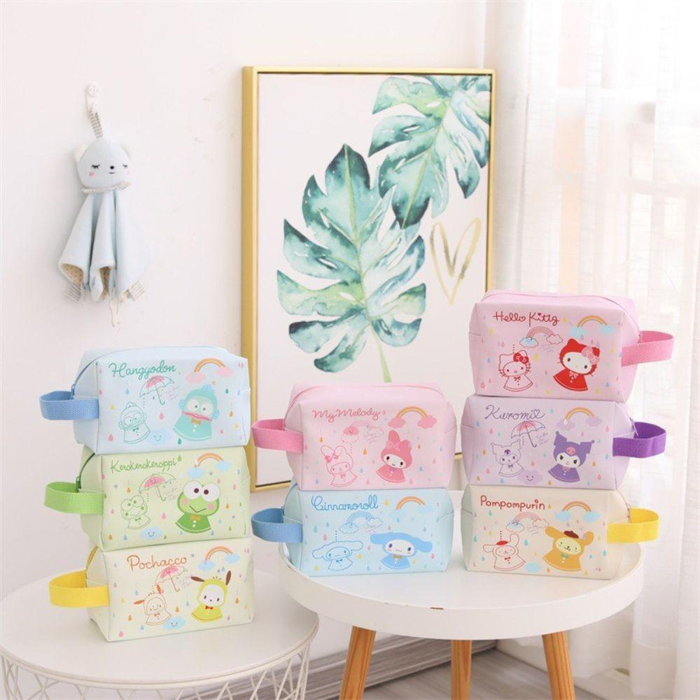 Túi Đựng Mỹ Phẩm Cỡ Lớn Chống Thấm Nước Đa Năng Họa Tiết Melody Ốp