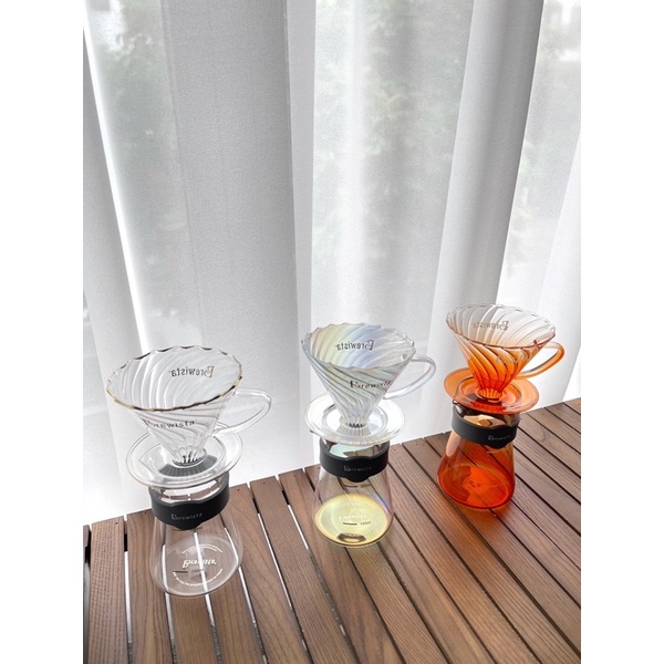 Phễu V60 thủy tinh cao cấp Brewista - Brewista Artisan Tornado Glass Dripper - size 1-2 cups
