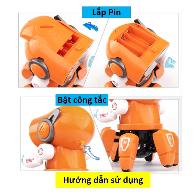 Đồ chơi Robot nhảy múa theo nhạc siêu dễ thương cho bé