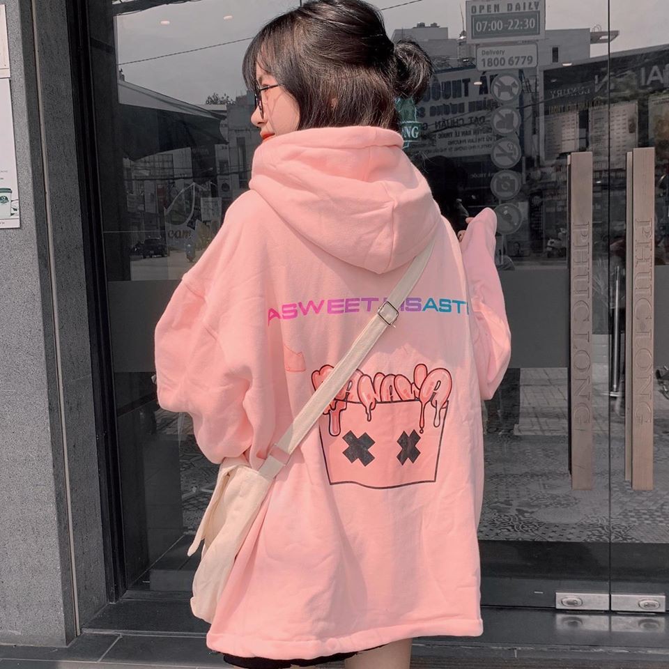 Áo Khoác Hoodie BANAWA phong cách Unisex Siêu Dễ Thương Dành cho nam và nữ | WebRaoVat - webraovat.net.vn