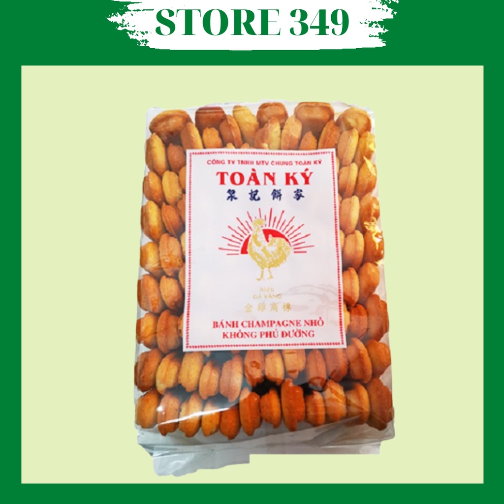 Bịch Bánh Sâm Banh Nhỏ Toàn Ký 500gr- Không Phủ Đường